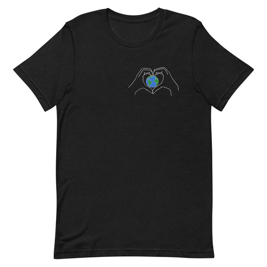 Earth Day 2022 Black Heather T-Shirt - Poised Wanderer