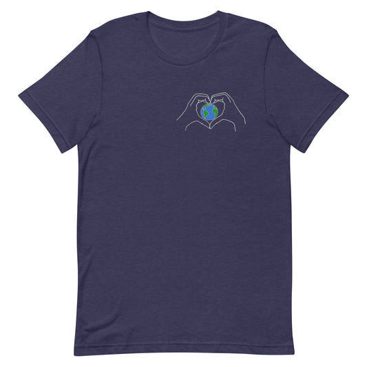 Earth Day 2022 Heather Midnight Navy T-Shirt - Poised Wanderer