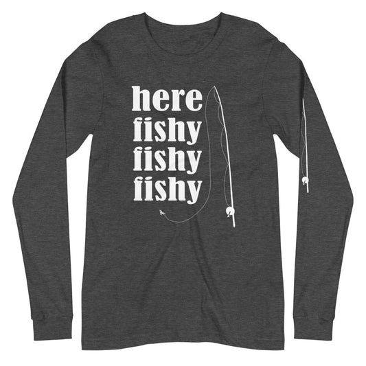 Here Fishy Long Sleeve T-Shirt - Poised Wanderer