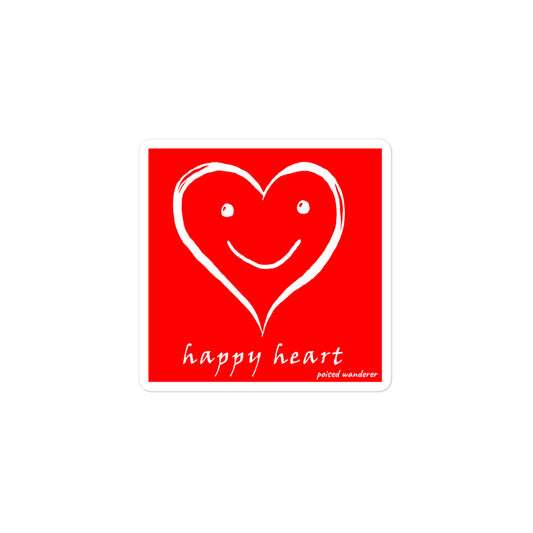 Happy Heart Sticker - Poised Wanderer