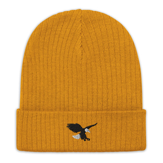 Talons Mustard Recycled Cuffed Beanie - Poised Wanderer