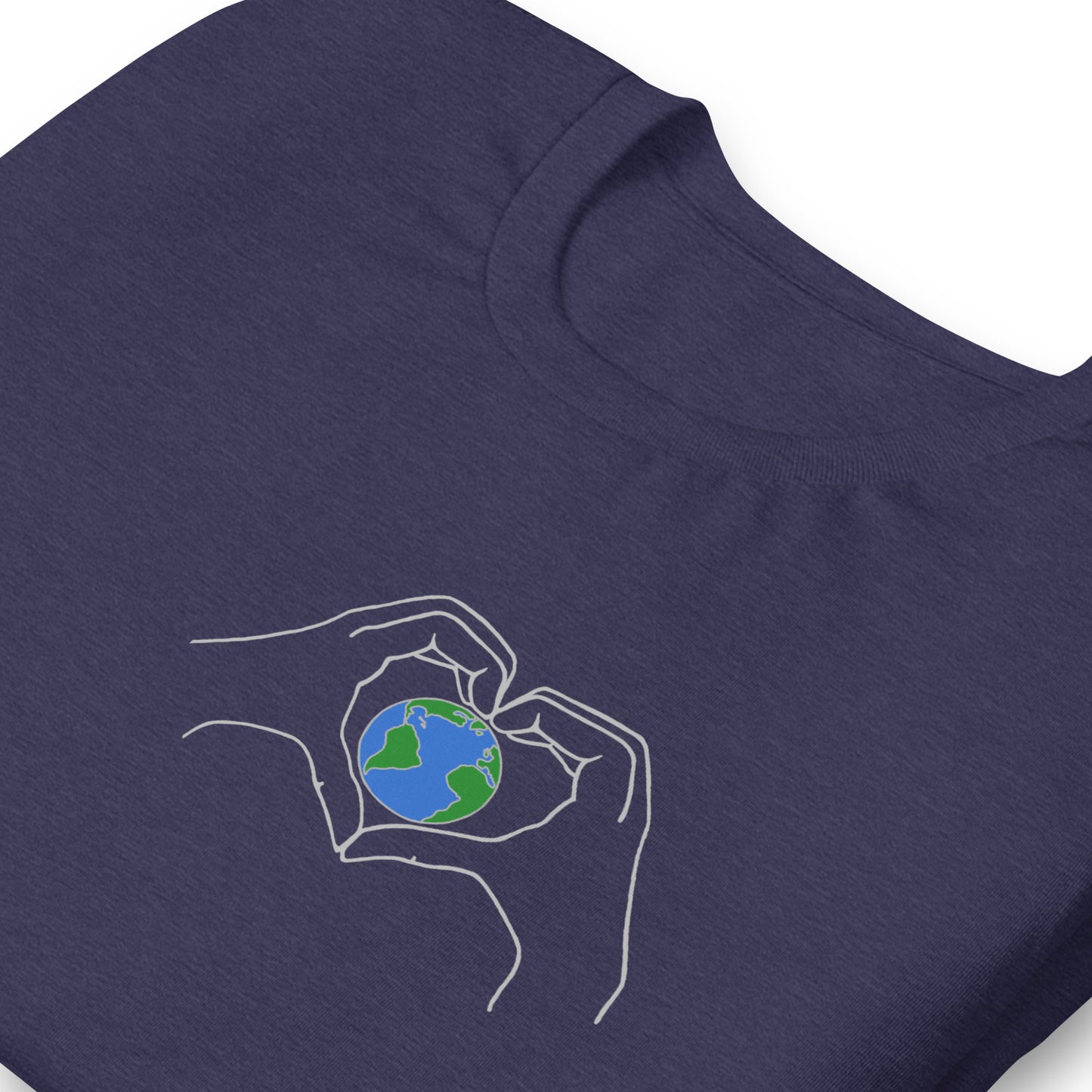 Earth Day 2022 Heather Midnight Navy T-Shirt - Poised Wanderer