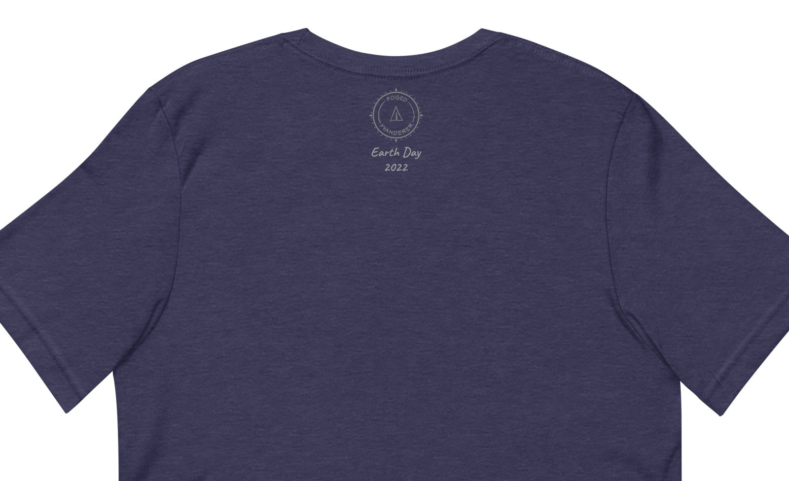 Earth Day 2022 Heather Midnight Navy T-Shirt - Poised Wanderer