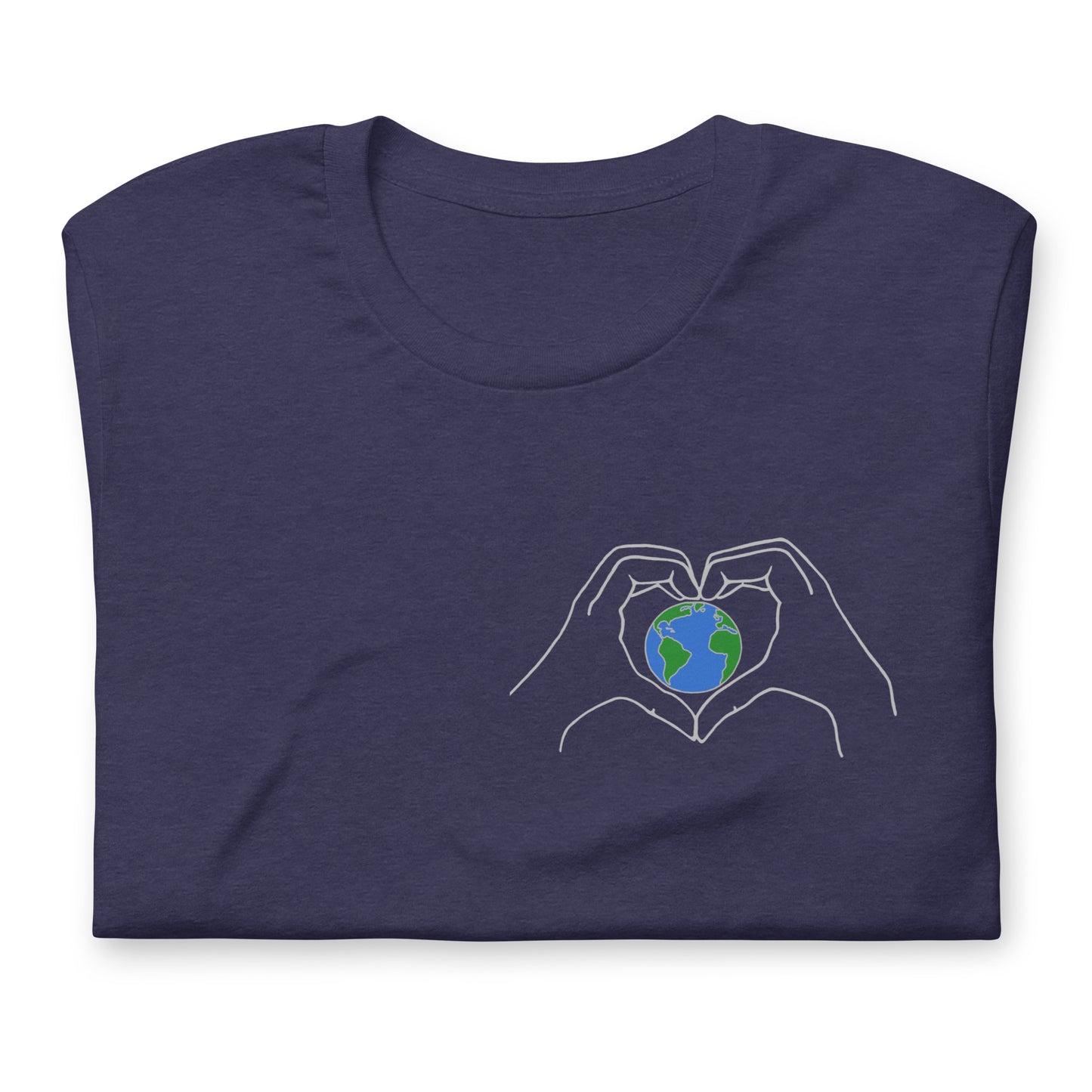 Earth Day 2022 Heather Midnight Navy T-Shirt - Poised Wanderer