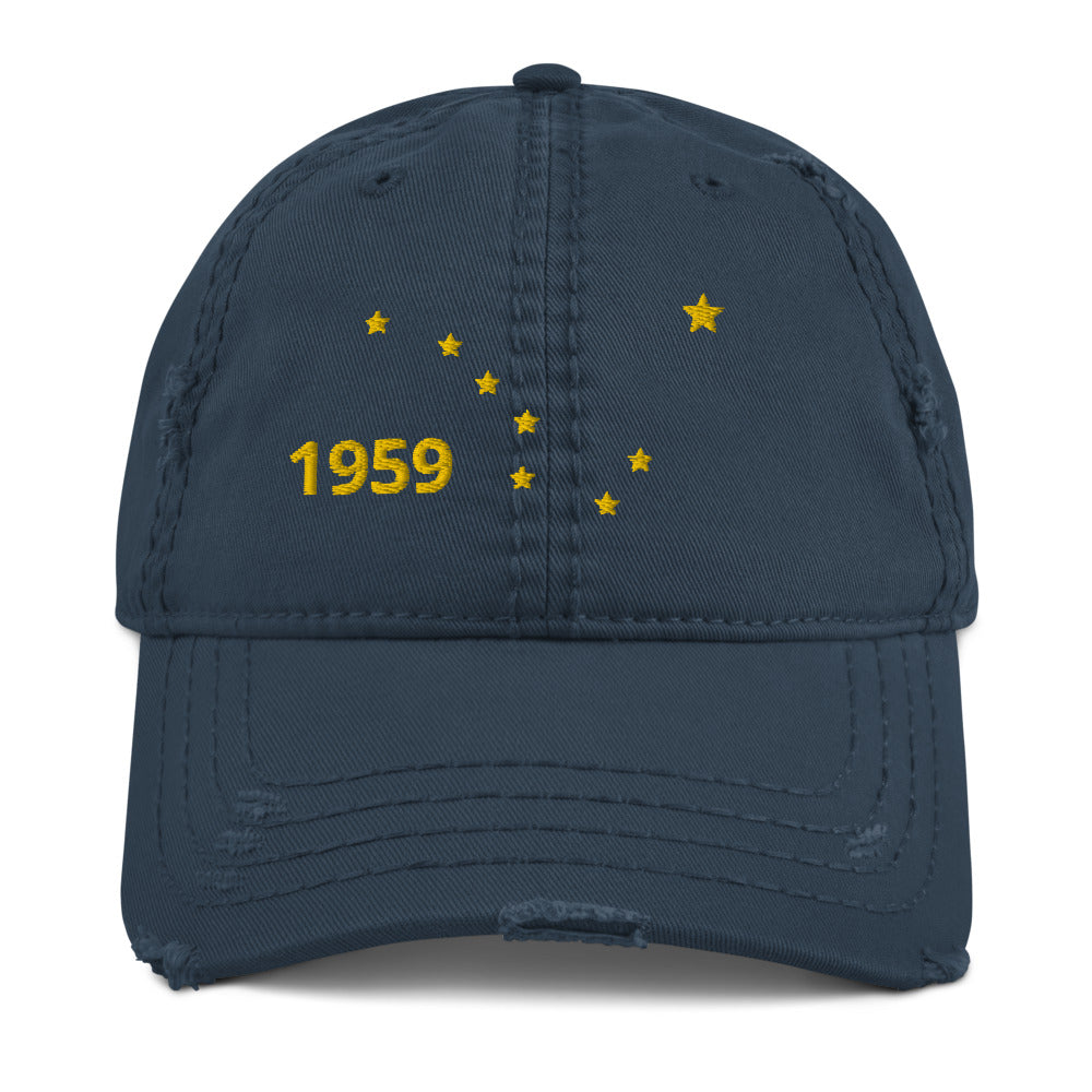 Alaska 1959 Distressed Dad Hat - Poised Wanderer