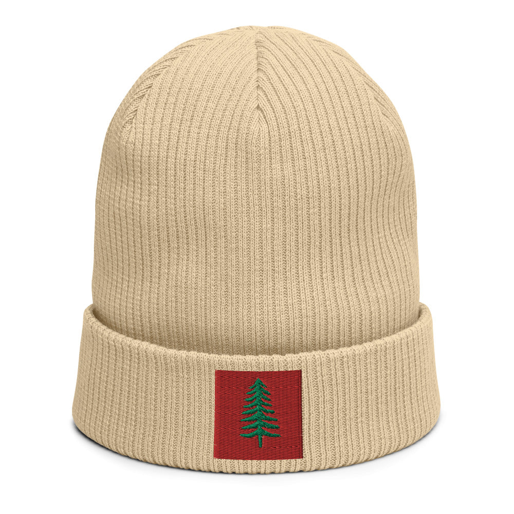 Lone Pine Sand Organic Ribbed Beanie - Poised Wanderer