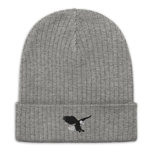 Talons Gray Recycled Cuffed Beanie - Poised Wanderer